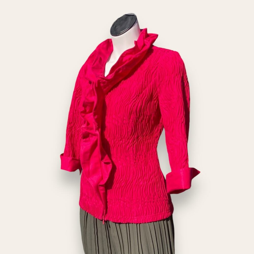 Samuel Dong Fuchsia Jacket Size Small - image 6